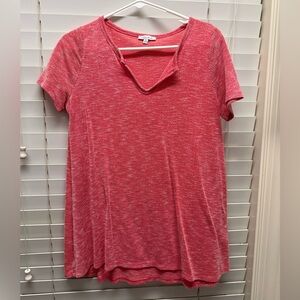 White Birch Red Short Sleeve Tee